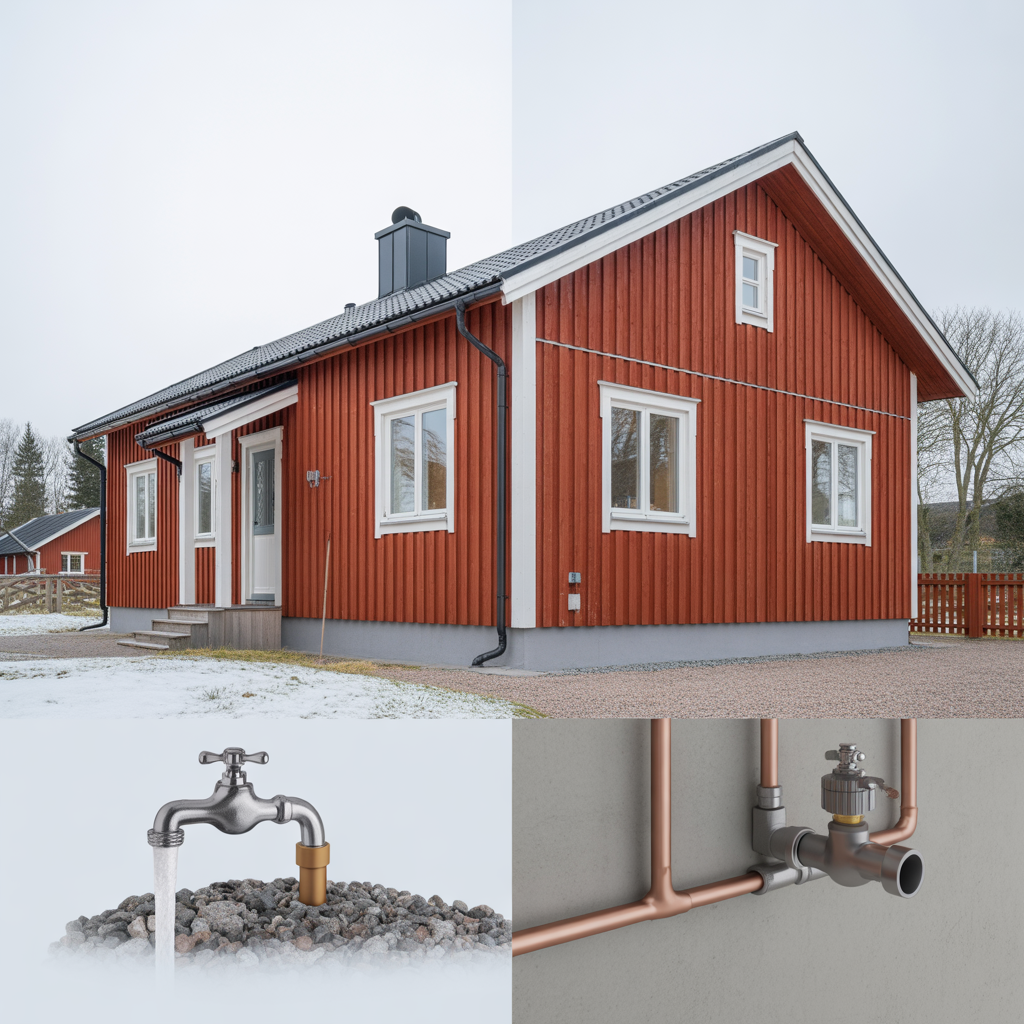 installera frostfri vattenutkastare krav placering och kostn